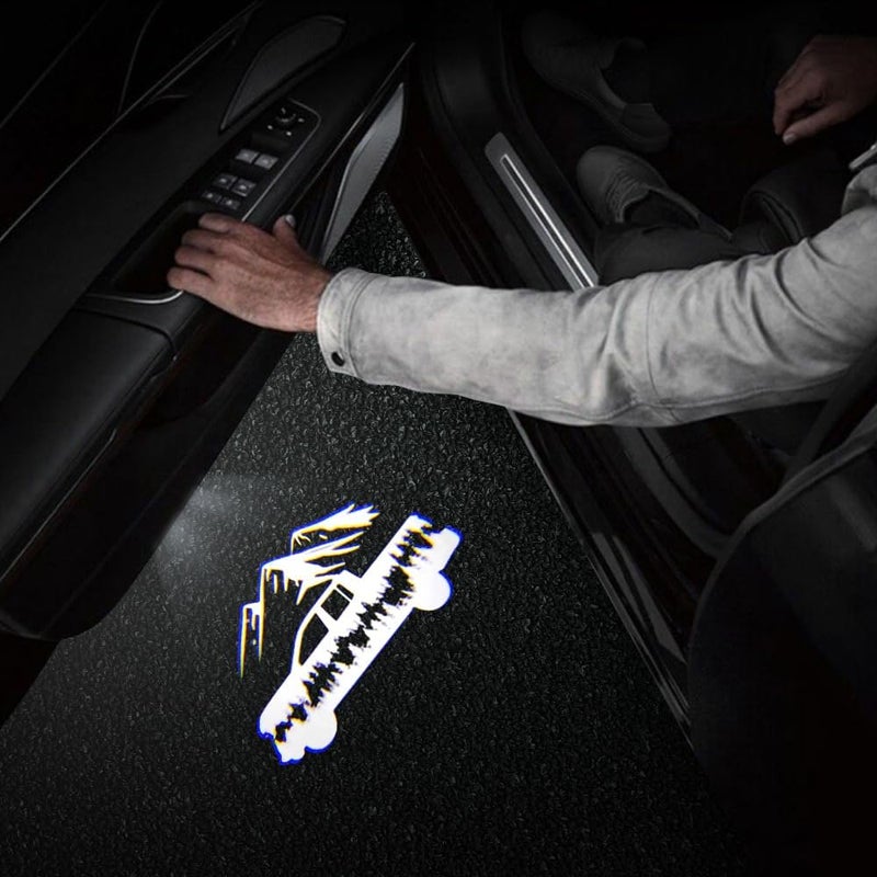 akarin 2 PCS LED Car Door Logo Lights Compatible for Tundra 2007-2011, 2022-present Courtesy Projector Laser Welcome Light Puddle Lamp Car Accessories (for Tundra 2007-2011, 2022-present) - Image 5